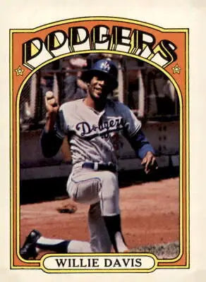 Willie Davis 1972 Topps #390 EX trading card for sports trading enthusiasts