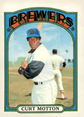 Curt Motton baseball card from 1972 Topps #393 showcasing Curt Motton on the front