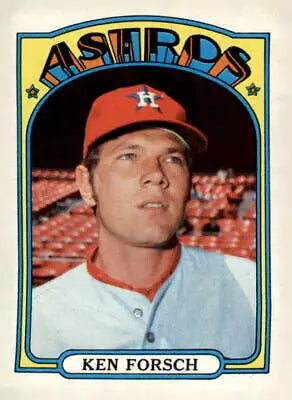 1972 Topps #394 Ken Forsch Baseball Card featuring Ken Forsch in action