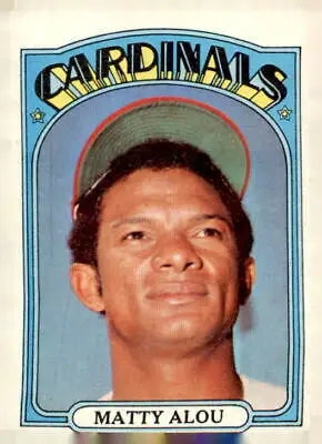 1972 Topps #395 Matty Alou baseball card for sports trading enthusiasts