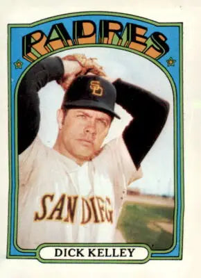1972 Topps #412 Dick Kelley trading card showcasing Dick Kelley baseball memorabilia
