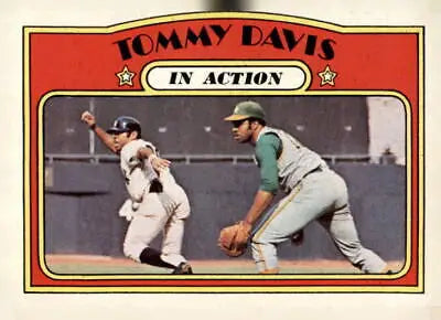 1972 Topps #42 Tommy Davis EX-MT baseball card for sports trading enthusiasts