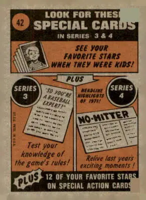 Vintage Baseball Card Advertisement Featuring 1972 Topps Tommy Davis Sports Trading Card