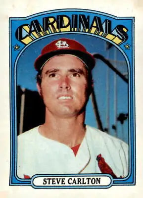 1972 Topps #420 Steve Carlton baseball card showcasing a classic trading card of Steve Carlton