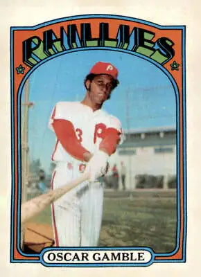 1972 Topps #423 Oscar Gamble EX-MT sports trading card for collectors and fans