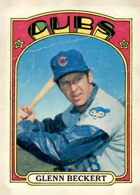 1972 Topps 45a Glenn Beckert baseball card in EX-MT condition for collectors