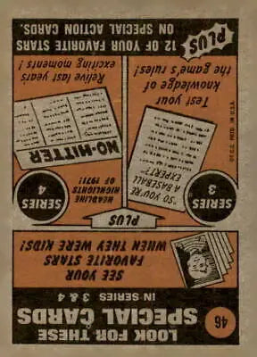 Vintage Glenn Beckert baseball card advertisement for 1972 Topps #46 Beckert baseball card