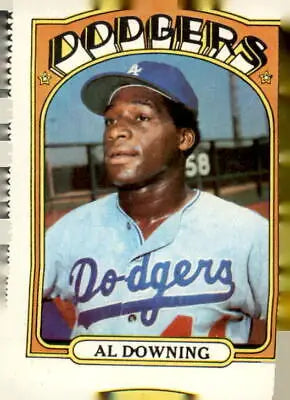 1972 Topps Al Downing baseball card featuring Los Angeles Dodgers player in collectible condition
