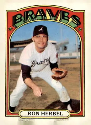1972 Topps #469 Ron Herbel EX-MT trading card featuring Ron Herbel’s iconic image