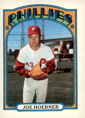 Joe Hoerner baseball card from 1972 Topps, featuring the Philadelphia Phillies player