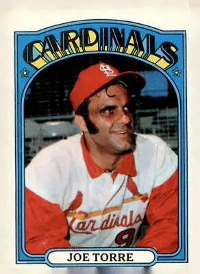 1972 Topps #500 Joe Torre card featuring a classic image of the baseball legend
