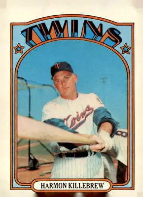 Harmon Killebrew baseball trading card from 1972 Topps #51 featuring Harmon Killebrew