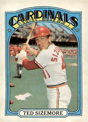 Ted Sizemore baseball card featuring the Louis Cardinals from 1972 Topps #514