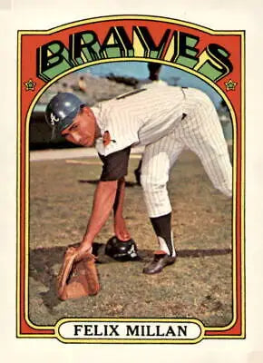 1972 Topps #540 Felix Millan baseball card showcasing the iconic player Felix Millan