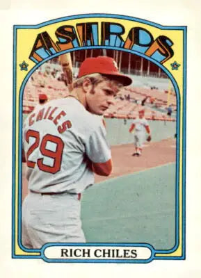Rich Chiles trading card from 1972 Topps #56 showcasing Rich Chiles trading memorabilia