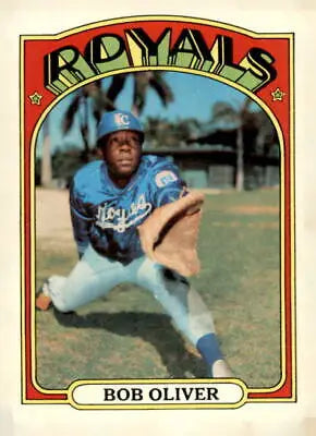 1972 Topps #57 Bob Oliver EX-NM trading card featuring Bob Oliver memorabilia