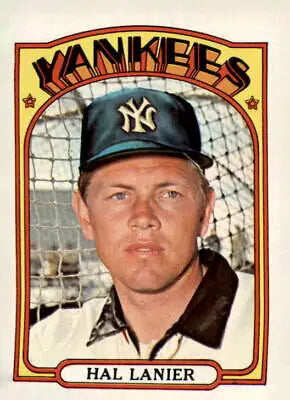 Hal Lanier baseball card from 1972 Topps #589 showcasing Hal Lanier baseball memorabilia