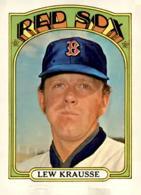 Vintage 1972 Topps Lew Krausse sports trading card from the Lew Krausse baseball collection