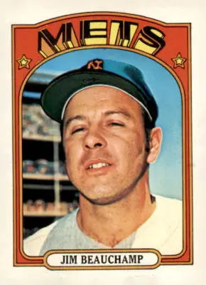 1972 Topps Jim Beauchamp baseball card featuring Jim Beauchamp in a collectible Beauchamp baseball card