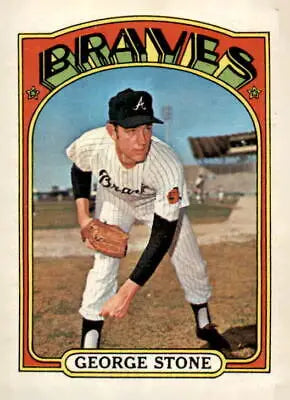 Vintage George Stone baseball card from the 1972 Topps #601 collection