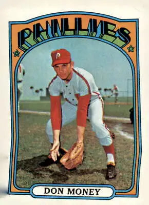 Don Money baseball card from 1972 Topps #635 featuring Don Money baseball player