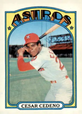 1972 Topps Cesar Cedeno baseball card, a vintage sports trading card for collectors