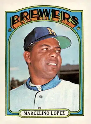 1972 Topps #652 Marcelino Lopez Milwaukee Brewers baseball card collectible