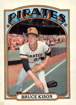 Bruce Kison trading card from 1972 Topps #72 in EX-NM condition