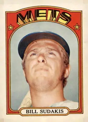 Bill Sudakis baseball card from 1972 Topps #722 featuring the New York Mets