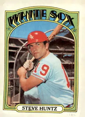 Steve Huntz trading card from 1972 Topps #73 featuring the Chicago White Sox