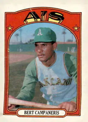 Bert Campaneris 1972 Topps #75 baseball card in VG-EX condition for collectors