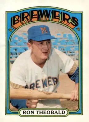 Ron Theobald baseball trading card from 1972 Topps #77 showcasing a vintage trading card
