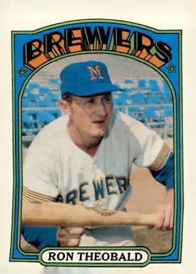 Ron Theobald baseball card from 1972 Topps #77 featuring Milwaukee Brewers player