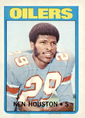 Ken Houston football trading card 1972 Topps #78 in VG-EX condition