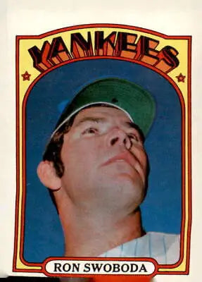 1972 Topps #8 Ron Swoboda EX-MT sports trading card for collectors and enthusiasts