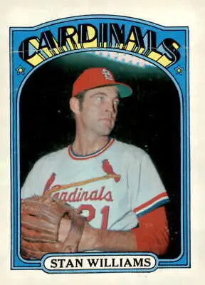Vintage Stan Williams Trading Card from the 1972 Topps #9 collection in EX-MT condition