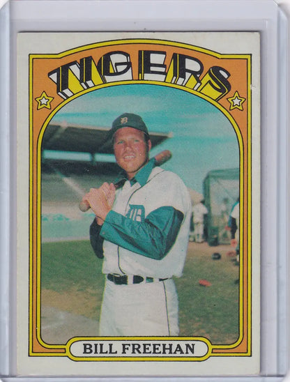 Vintage 1972 Topps Baseball Card of Bill Freehan - Detroit Tigers Collectible Item