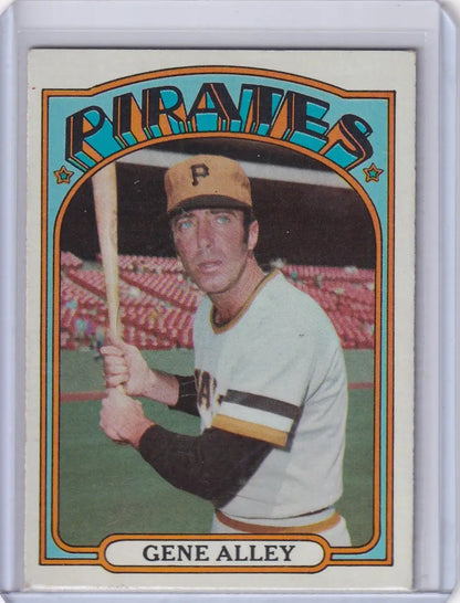 1972 Topps Baseball #286 Gene Alley card featuring Pittsburgh Pirates player