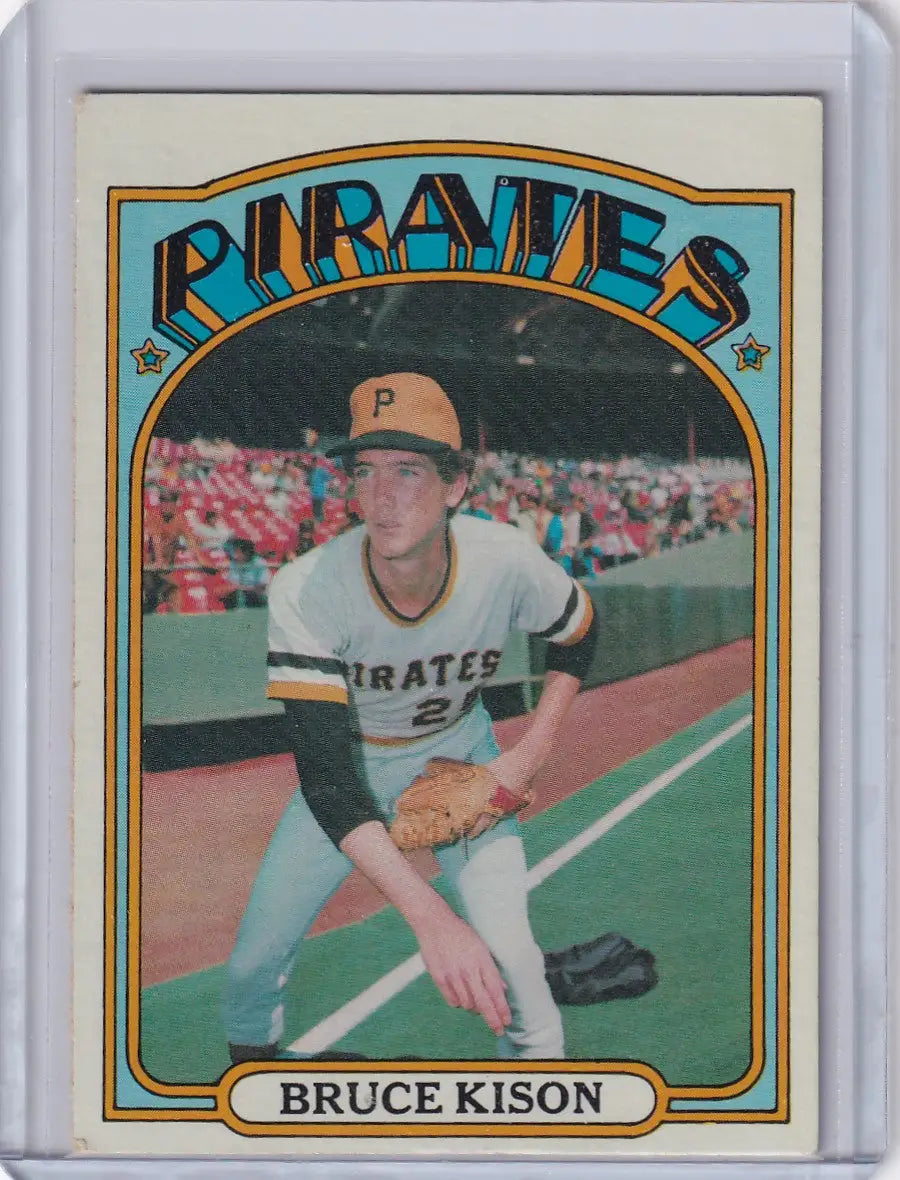 Vintage 1972 Topps Baseball card of Bruce Kison from the Pittsburgh Pirates