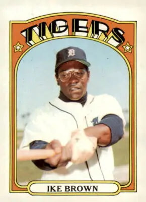 1972 Topps Card Ike Brown trading card showcasing Ike Brown’s vintage baseball collectible