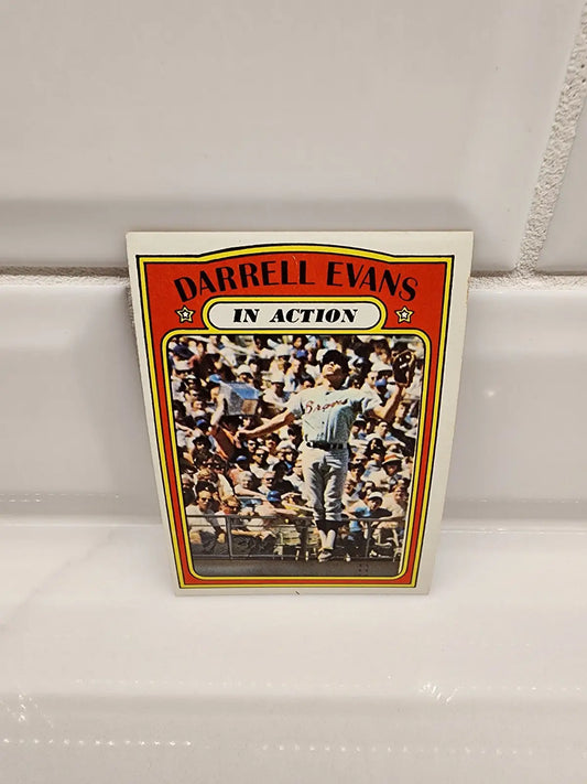 Darrell Evans Atlanta Braves 1972 Topps In Action trading card EX-NM