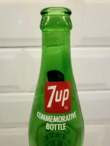 Green 7UP commemorative bottle celebrating Ohio State Buckeyes National Championship
