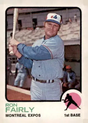 Ron Fairly baseball card from 1973 Topps #125 showcasing Ron Fairly player card
