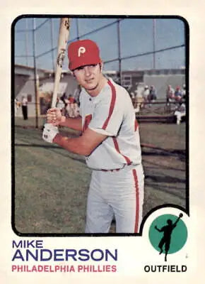 1973 Topps #147 Mike Anderson EX-MT baseball card for Mike Anderson trading fans
