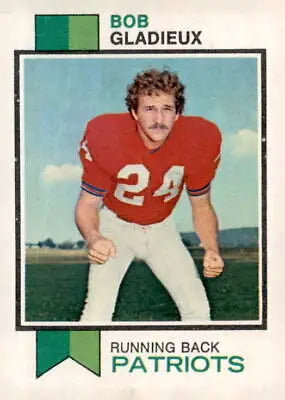 1973 Topps Bob Gladieux trading card, part of Bob Gladieux trading collection