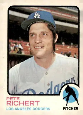 Pete Richert baseball card from 1973 Topps #239, a valuable sports trading card collectible