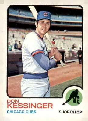 Vintage 1973 Topps Don Kessinger trading card featuring Chicago Cubs player