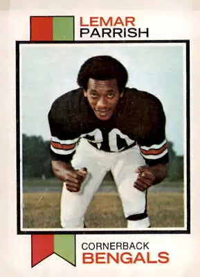 Lamar Parrish Cincinnati Bengals trading card from 1973 Topps #315 featuring NFL player
