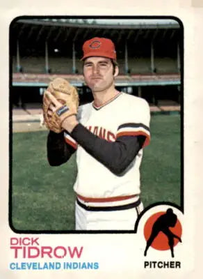 Vintage 1973 Topps Dick Tidrow baseball card featuring Dick Tidrow baseball memorabilia