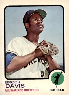 Brock Davis baseball card from 1973 Topps #366 for sports trading enthusiasts